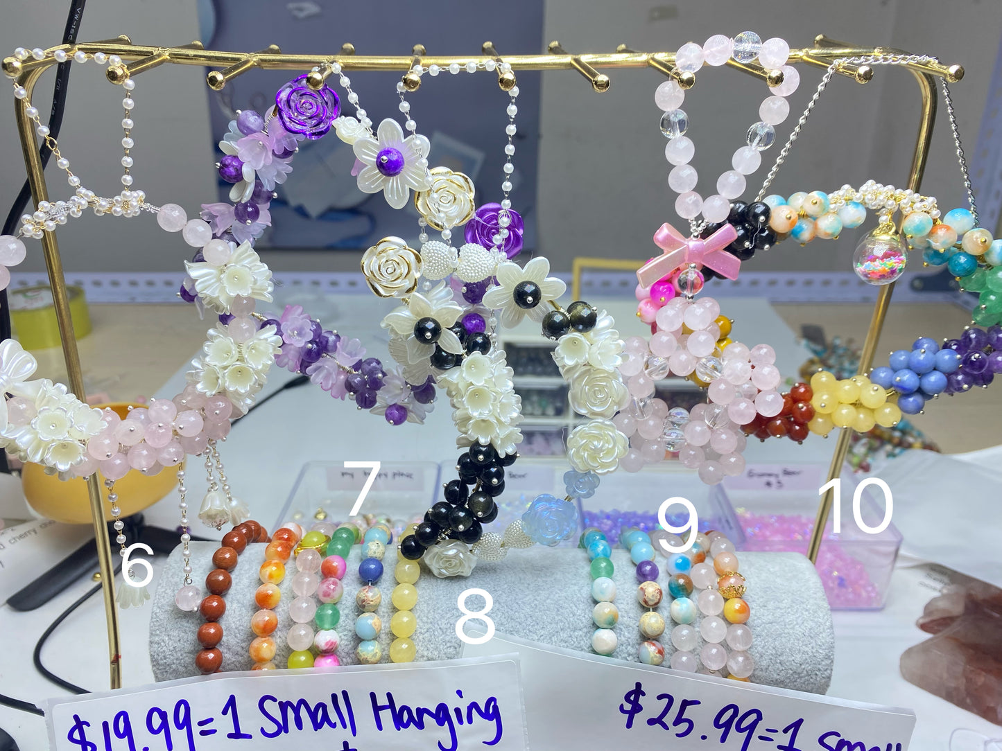1 big hanging+9 bracelets