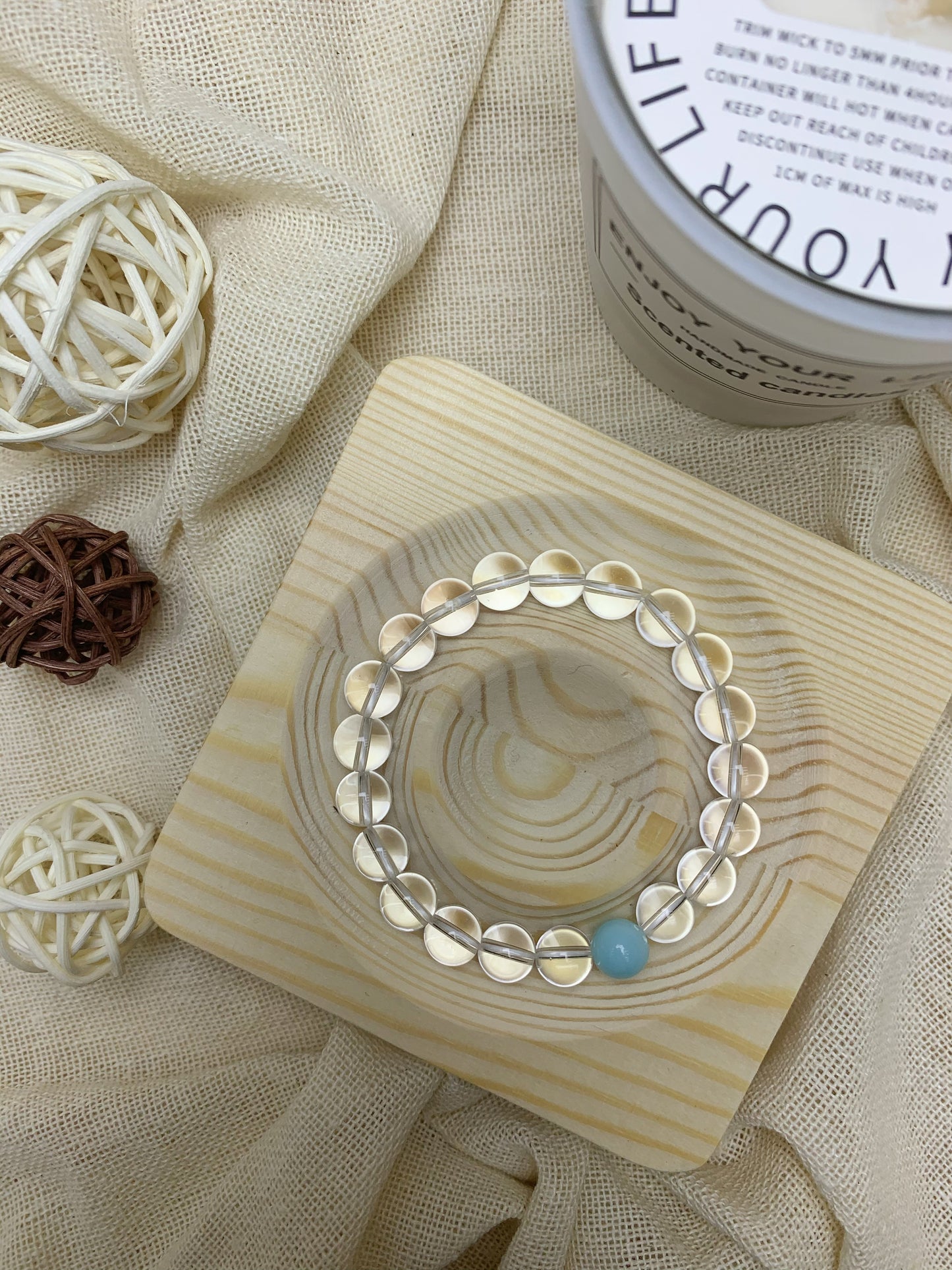 #B02 Clear Quartz Bracelet